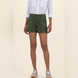 NWT Kut from the Kloth Jane High Rise Short Green Sz 4